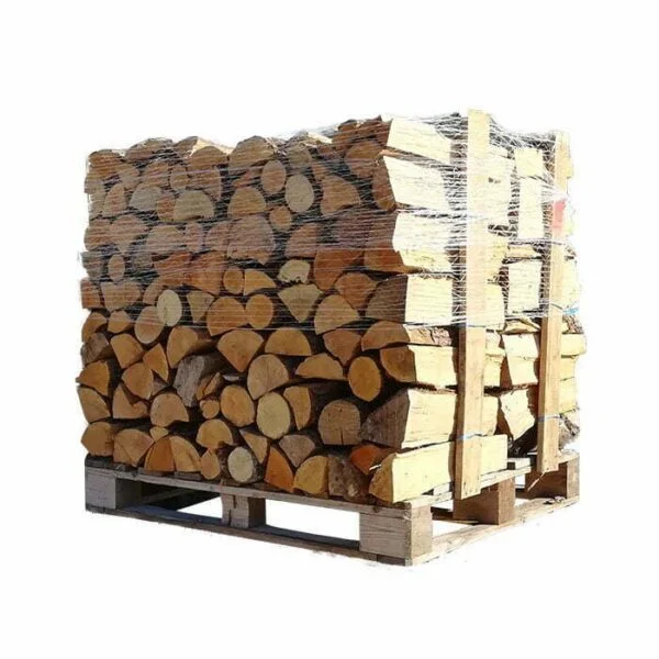 4 x Palettes (2 chêne blanc + 2 Hêtre/Charme) – Bûches de 40 cm
