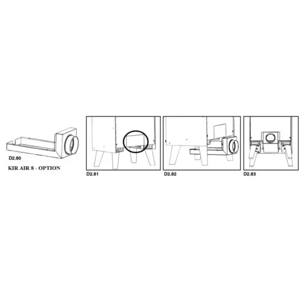 Poêle à bois sur pieds – BRONPI Arus 9.5 kW